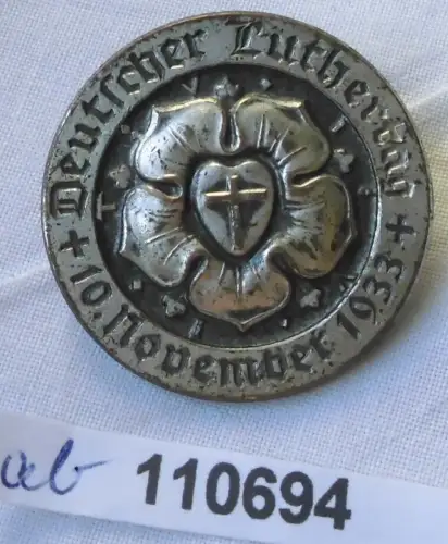 altes Abzeichen Deutscher Luthertag 10.November 1933 (110694)