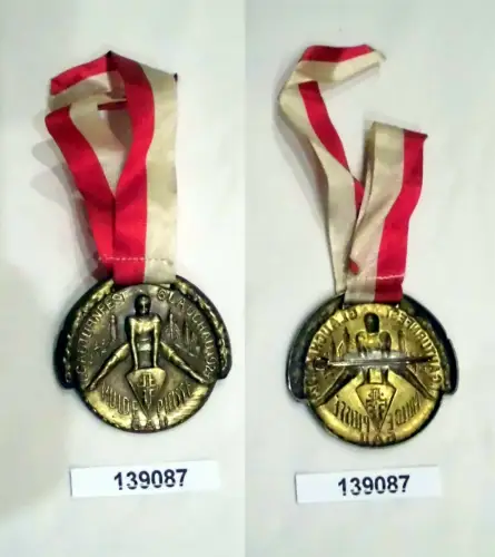 altes Blech Abzeichen 1.Gauturnfest Glauchau 1924 Gau Mulde Pleisse (139087)