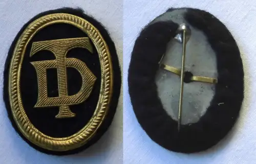 Filz Abzeichen mit Blechbeschlägen Deutsche Turnerschaft um 1920 (111007)