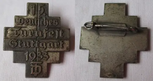 seltenes Abzeichen 15.Deutsches Turnfest Stuttgart 1933 (111698)