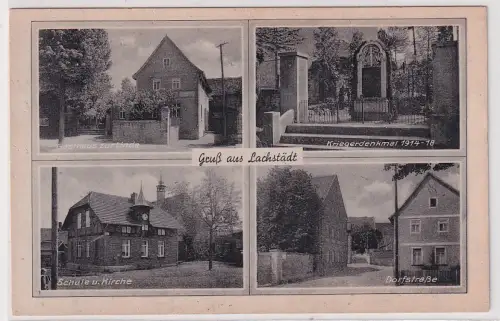 908471 Mehrbild Ak Gruß aus Lachstädt Gasthaus zur Linde usw. um 1940