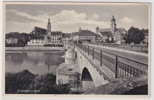 905048 AK Kitzingen am Main - Brücke und Gasthof zum Stern 1938