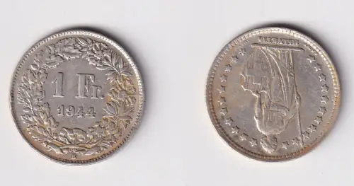 1 Franken Silber Münze Schweiz 1944 ss (145486)