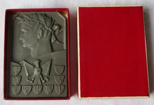 Plakette Sieger im Bahnländerkampf 1959 DDR-Österreich C.Räth (108186)
