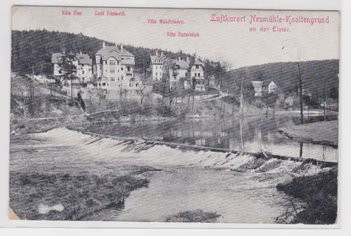 906280 AK Luftkurort Neumühle-Knottengrund a. Elster - Villa Elsterblick, Else