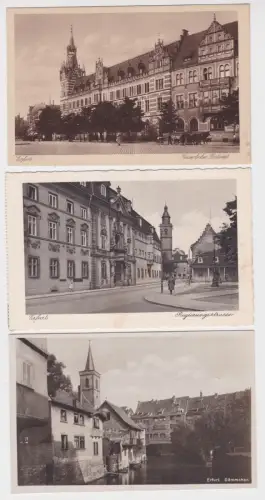907657 3 AK Erfurt - Regierungsstrasse, kaiserliches Postamt, Dämmchen