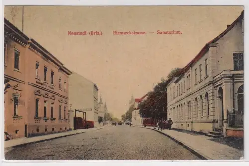 67639 Ak Neustadt (Orla) Bismarckstraße Sanatorium, Postamt 1919