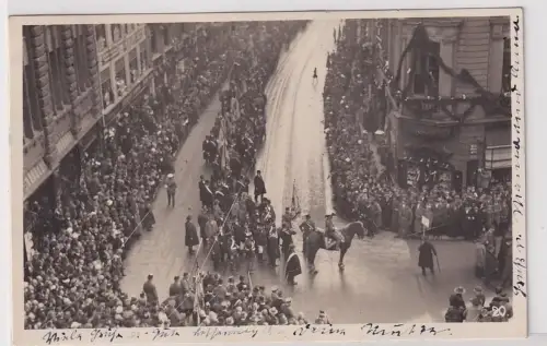 92084 Ak Festzugskarte 1.Deutscher Reichskriegertag Leipzig 1925