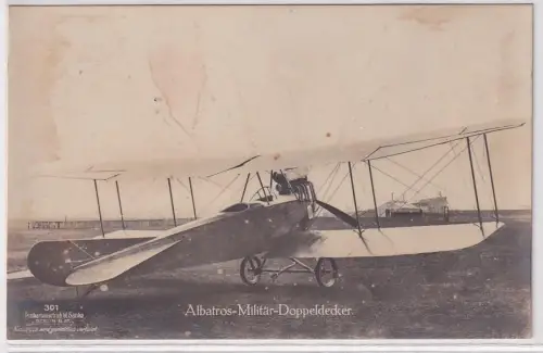 60881 W.Sanke Ak Albatros Militär Doppeldecker um 1915