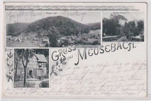 40279 Mehrbild Ak Gruß aus Meusebach Forsthaus, Gasthaus usw. 1919