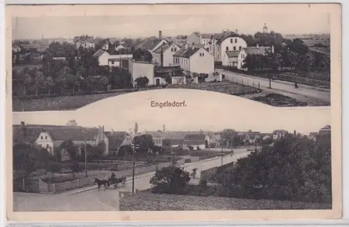 46912 Mehrbild Ak Engelsdorf Ortsansichten mit Brücke um 1920