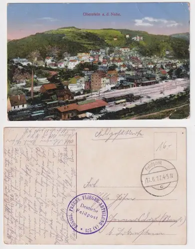 45643 Feldpost Ak Oberstein a.d.Nahe preuss. Flieger-Abteilung 271, 1917