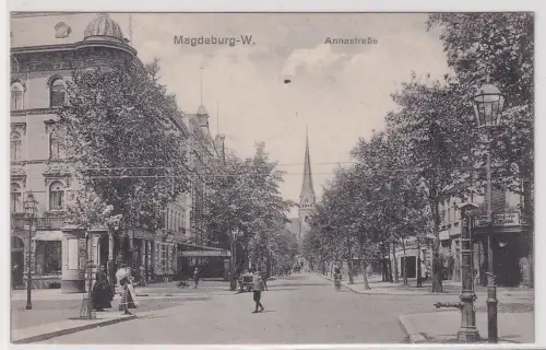 47632 Feldpost Ak Magdeburg-W. Annestrasse 1915