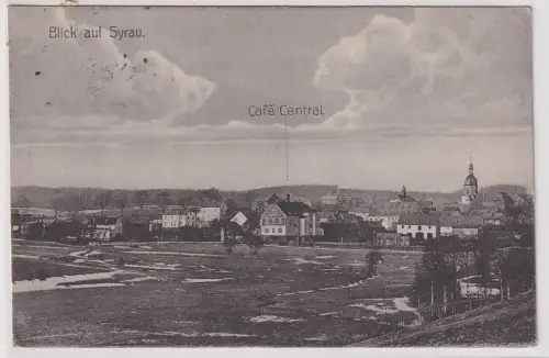 79998 Ak Blick auf Syrau Café Central 1915