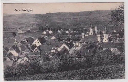 89631 Ak Feuchtwangen Totalansicht um 1930