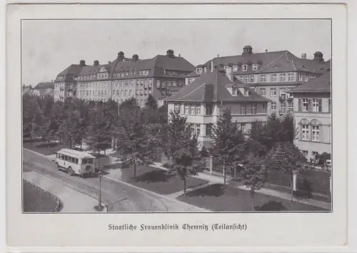 12154 AK Staatliche Frauenklinik Chemnitz (Teilansicht)
