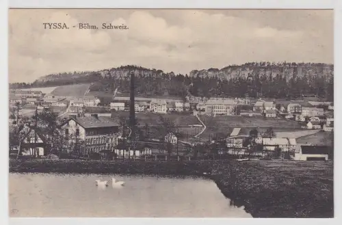 52971 AK Tyssa - Böhmische Schweiz, Totalansicht 