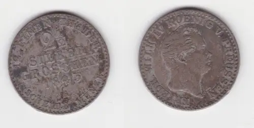 2 1/2 Silber Groschen Münze Preussen 1843 A f.ss (149263)