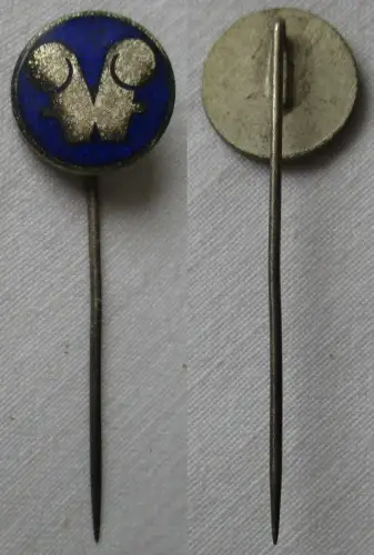 Anstecknadel Firmenabzeichen W? H? auf blauem Grund emailliert (148769)