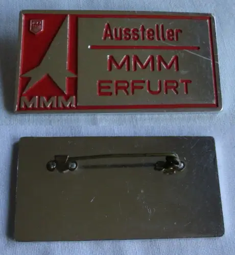 DDR Abzeichen Aussteller FDJ MMM Messe der Meister von Morgen Erfurt (142873)
