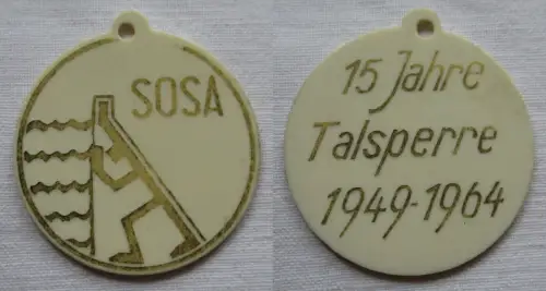DDR Medaille 15 Jahre Talsperre 1949-1964 Sosa (131541)