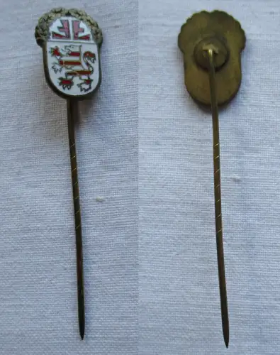 emaillierte Anstecknadel Turn & Sportbund Hessen um 1930 (137419)