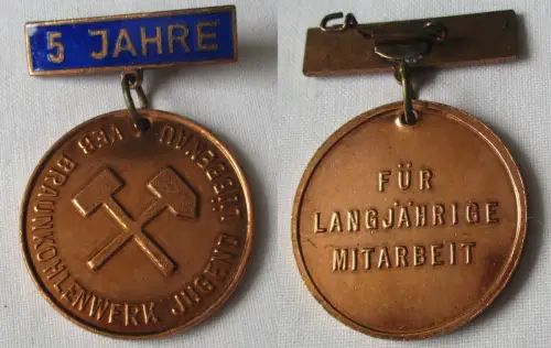 DDR Abzeichen VEB Braunkohlenwerk Jugend Lübbenau für 5 Jahre (149344)