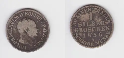 1 Silbergroschen Münze Preussen Wilhelm IV. 1856 A f.ss (150217)