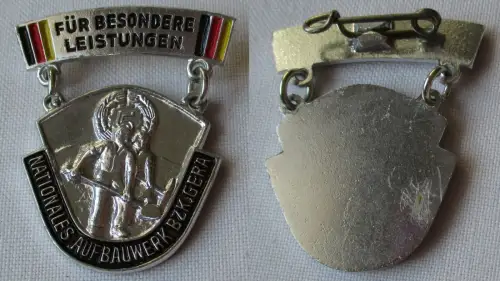 DDR Abzeichen Aufbaunadel Nationales Aufbauwerk NAW Bezirk Gera Silber (150785)