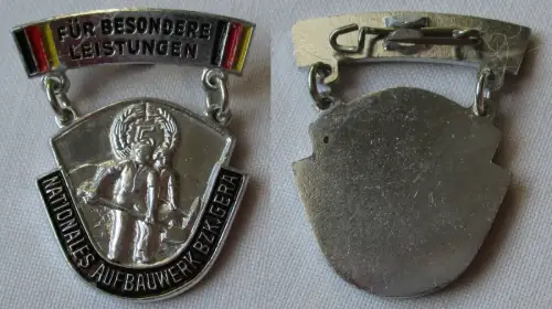 DDR Abzeichen Aufbaunadel Nationales Aufbauwerk NAW Bezirk Gera Silber (150029)
