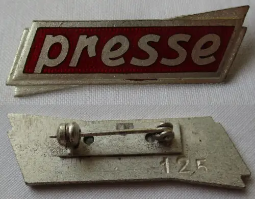 DDR Abzeichen Firmenabzeichen presse Verleihungsnummer 125 (149293)