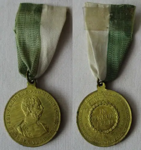 seltene Medaille 25jähr.Jubiläum Militär Verein Crimmitschau 1894 (148045)