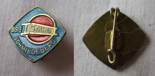DDR Sport Anstecknadel Mitgliedsabzeichen BSG Stahl Schmiedeberg (109902)