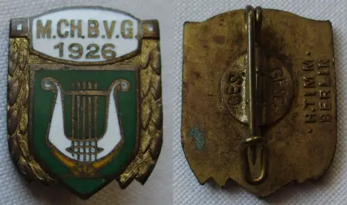 Abzeichen Männerchor d. Berliner Verkehrsbetriebe BVG 1926 (M.Ch.B.V.G) (150781)