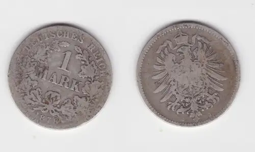 1 Mark Silber Münze Deutschland Kaiserreich 1878 J Jäger Nr.9 (144521)