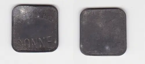 seltene Zink Tanzmarke Sonne um 1920 (150841)