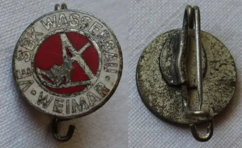rares emailliertes DDR Abzeichen VE SBK Wasserbau Weimar (151592)