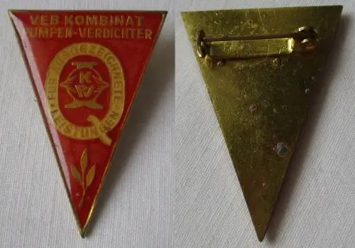 DDR Qualitätsarbeit Abzeichen VEB Kombinat Pumpen Verdichter (136194)