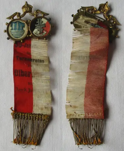 schönes Blech Abzeichen Turnverein Olbernhau 1914 (125567)