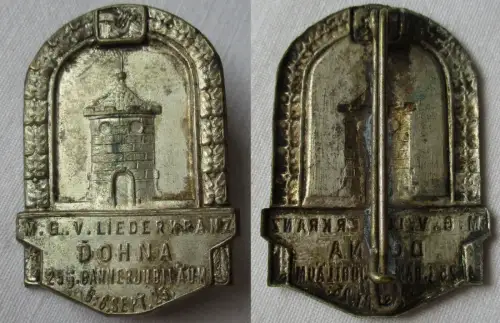 seltenes Abzeichen Männer Gesangsverein Liederkranz Dohna 1925 (146729)