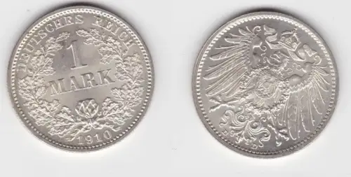1 Mark Silber Münze Kaiserreich 1910 D (151975)