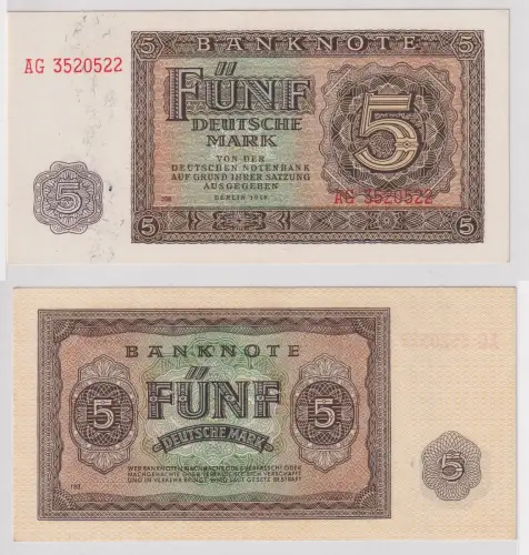5 Mark Banknote DDR Deutsche Notenbank 1948 Ro.342d (129196)