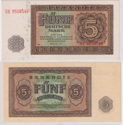5 Mark Banknote DDR Deutsche Notenbank 1948 Ro.342d (122385)