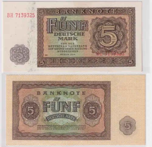 5 Mark Banknote DDR Deutsche Notenbank 1948 Ro.342d (120345)