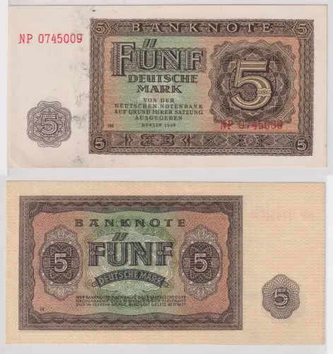 5 Mark Banknote DDR Deutsche Notenbank 1948 Ro.342d (135191)