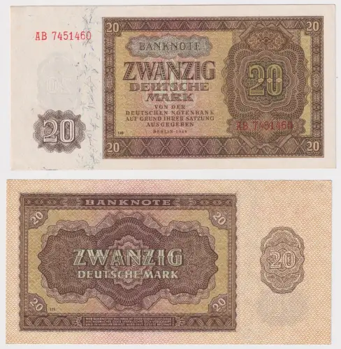 20 Mark Banknote DDR Deutsche Notenbank 1948 Ro.344d (133094)