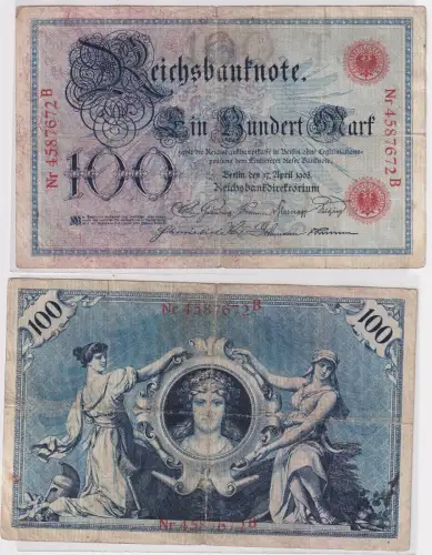 100 Mark Banknote Deutsches Kaiserreich 17. April 1903 (130148)