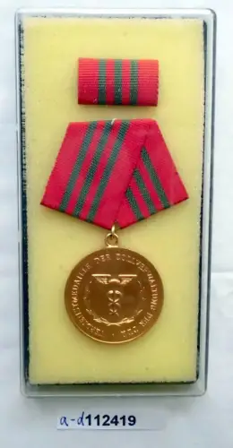 DDR Verdienstmedaille der Zollverwaltung in Gold im Etui (112419)