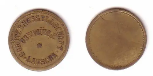 alte Wertmarke Schützengesellschaft Obermühle Lauscha um 1910 (112479)