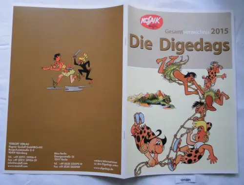 Reklame Prospekt Mosaik Gesamtverzeichnis 2015 Die Digedags A4 Format (A)